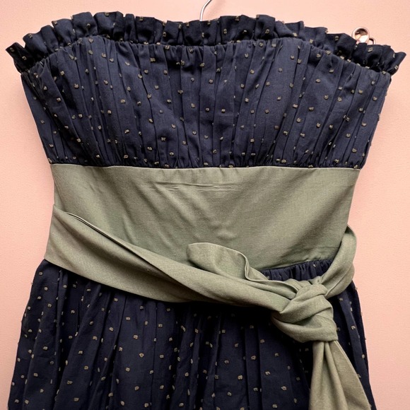 Betsey Johnson Y2K Style Polka Dot Strapless Dress Size 2 - Picture 2 of 7